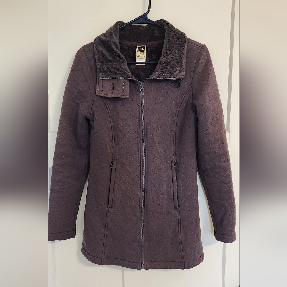 The North Face Purple Coat with Modern Silhouette